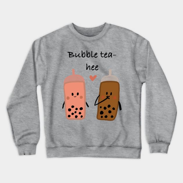 Bubble tea-hee Crewneck Sweatshirt by artoftilly